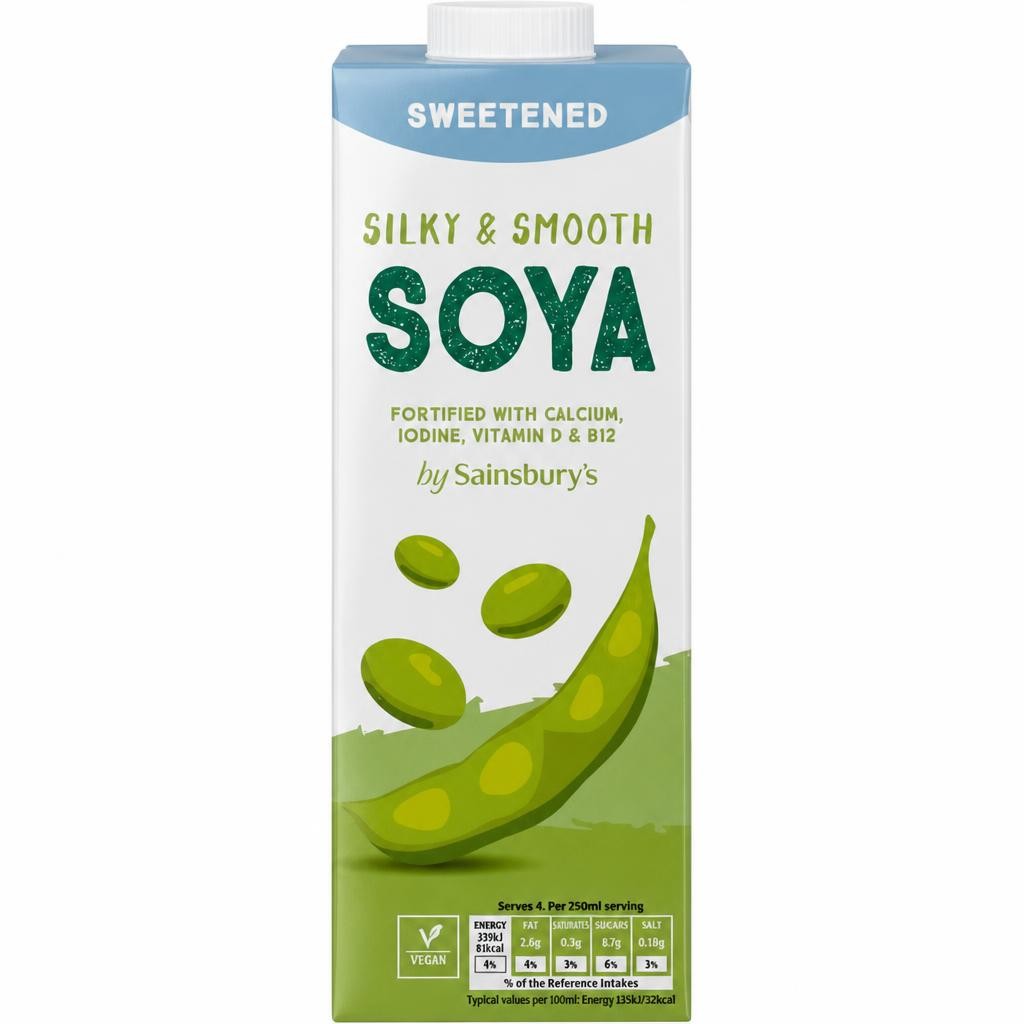 Sainsbury's Sweetened Long Life Soya Drink 1L