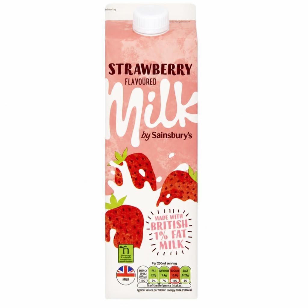 Sainsbury's Strawberry Milkshake 1L