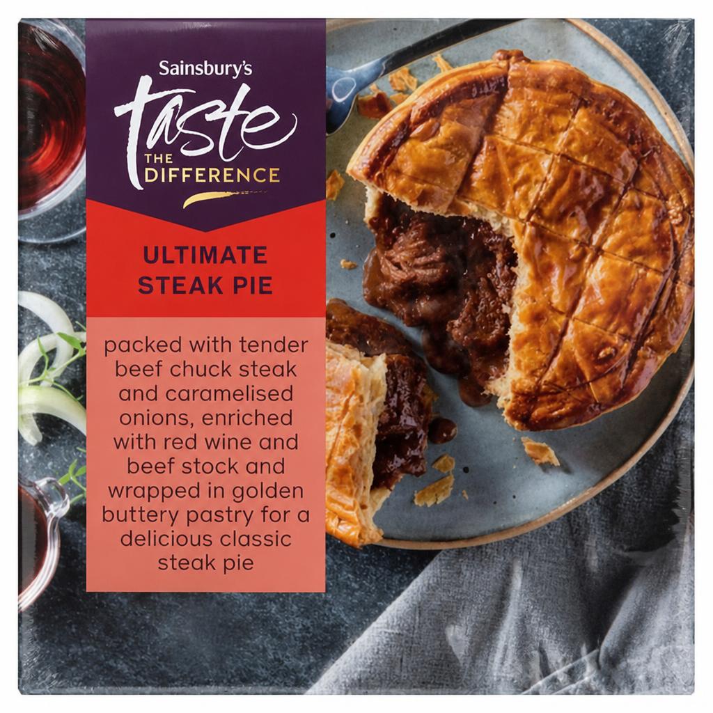 Sainsbury's Steak Pie, Taste the Difference 250g