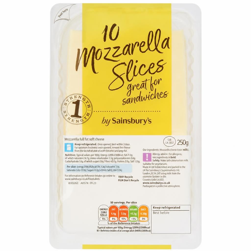 Sainsbury's Mozzarella Slices 250g