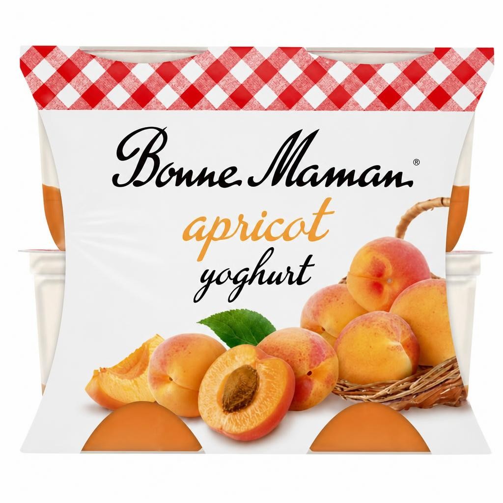 Bonne Maman Yoghurt with an Apricot Layer 4x115g