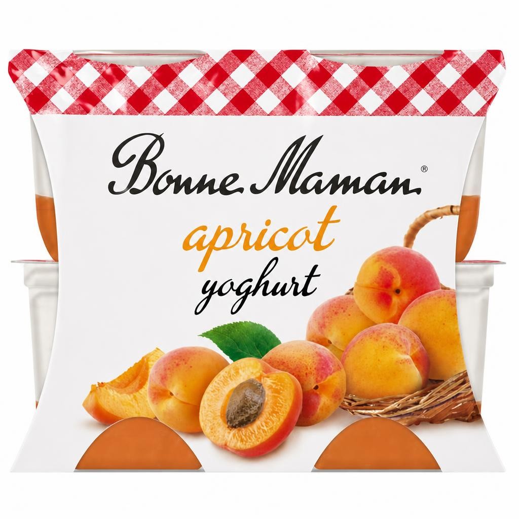 Bonne Maman Yoghurt with an Apricot Layer 4x115g