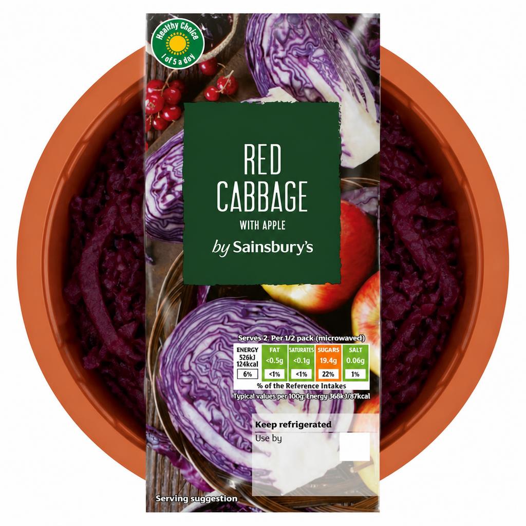 Sainsbury's Red Cabbage with Apple and Redcurrant Jelly 300g