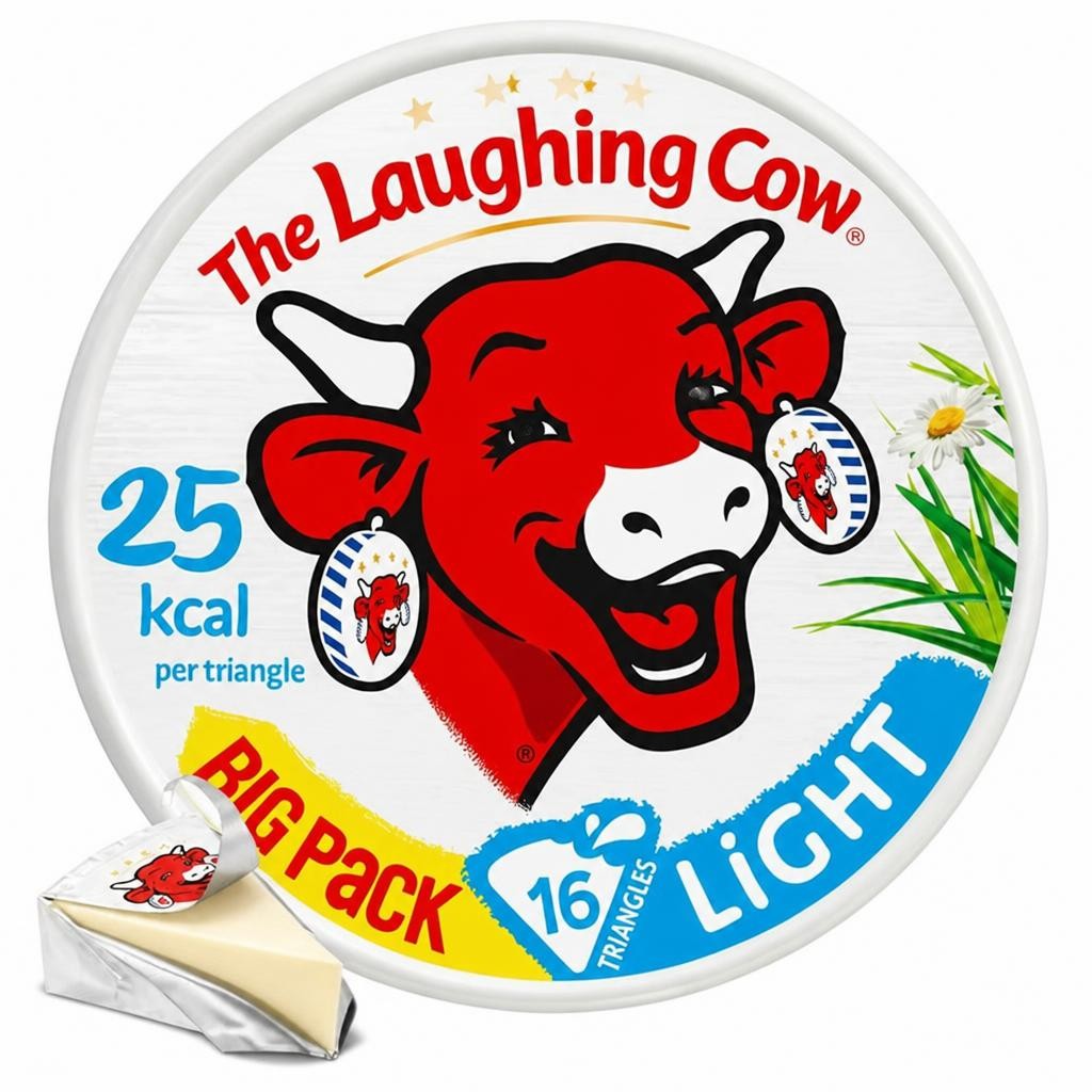 The Laughing Cow Light Cheese Spread Triangles x16 240g