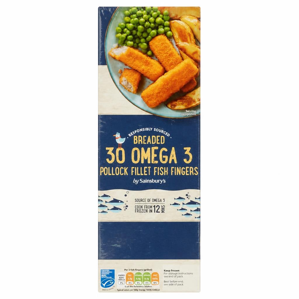 Sainsbury's Omega 3 Fish Fingers x30 900g