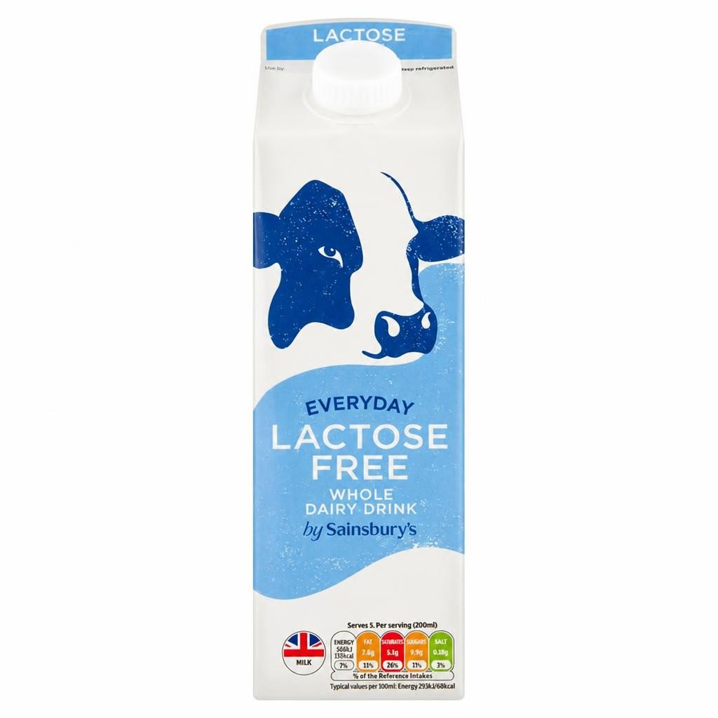 Sainsbury's Everyday Lactose Free Whole Dairy Drink 1l