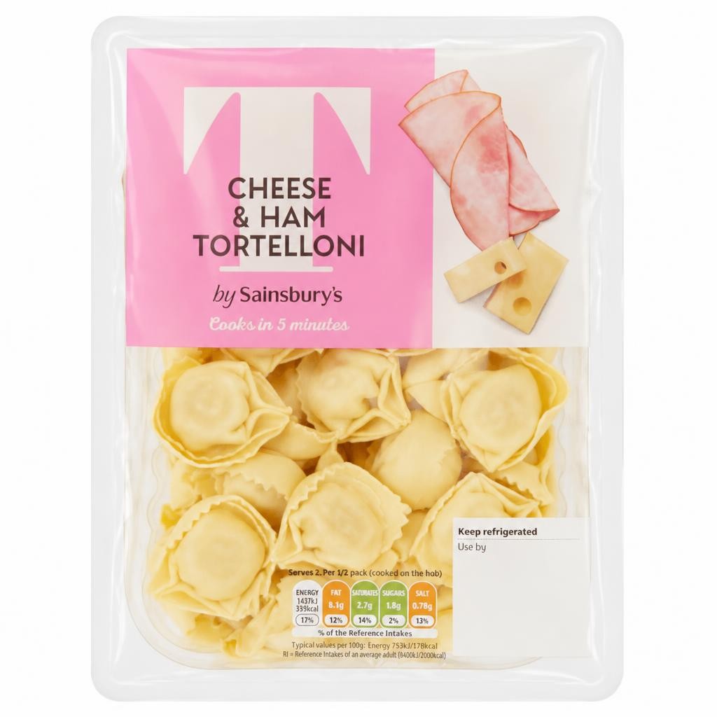 Sainsbury's Ham & Cheese Tortelloni 300g