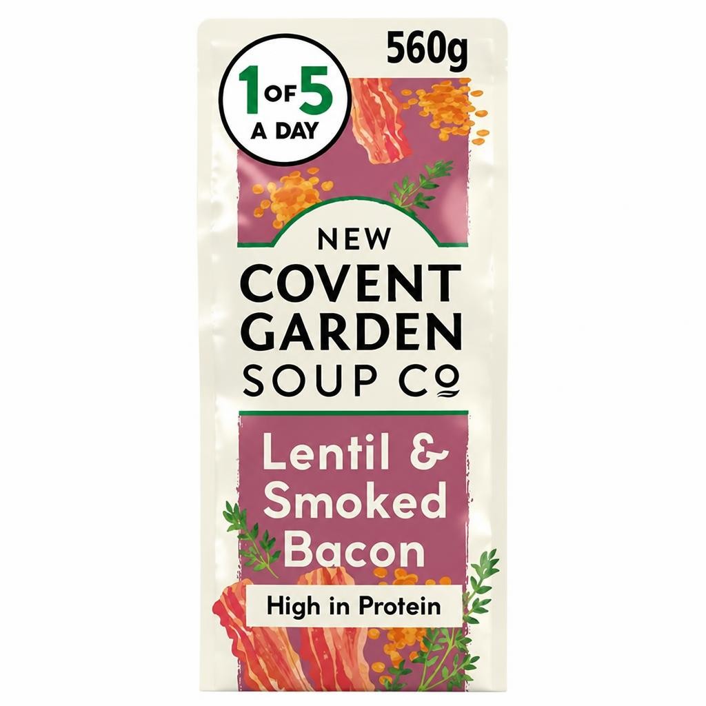 New Covent Garden Soup Co. Lentil & Smoked Bacon 560g