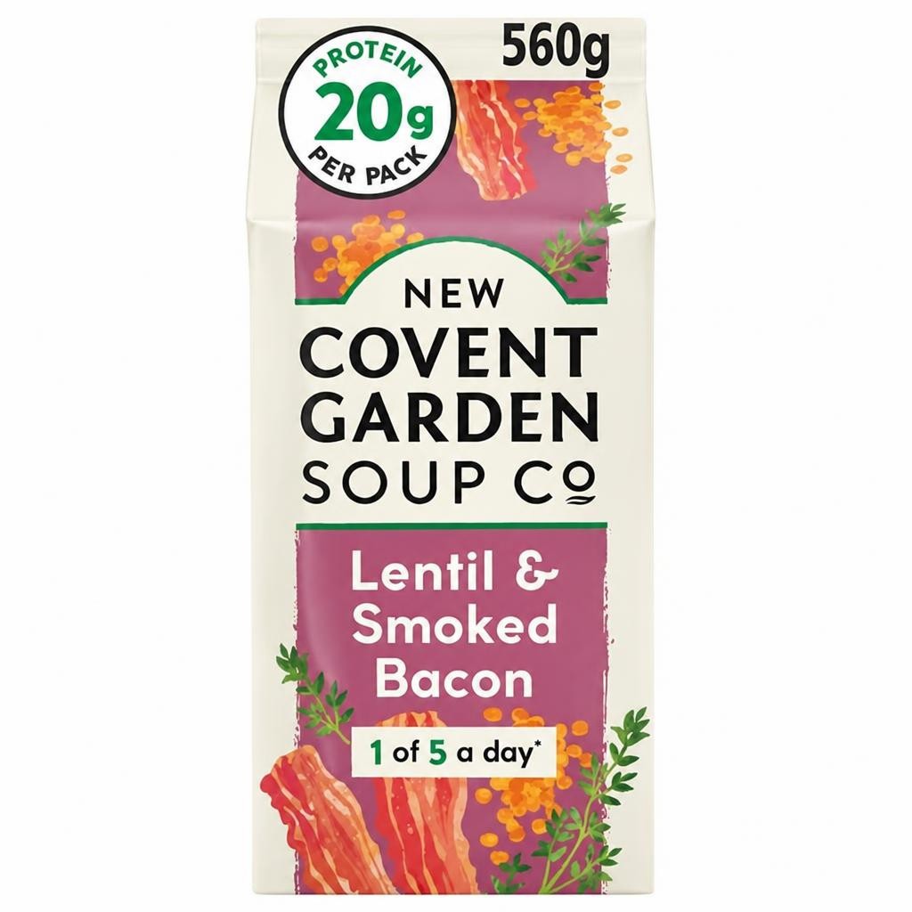 New Covent Garden Soup Co. Lentil & Smoked Bacon 560g