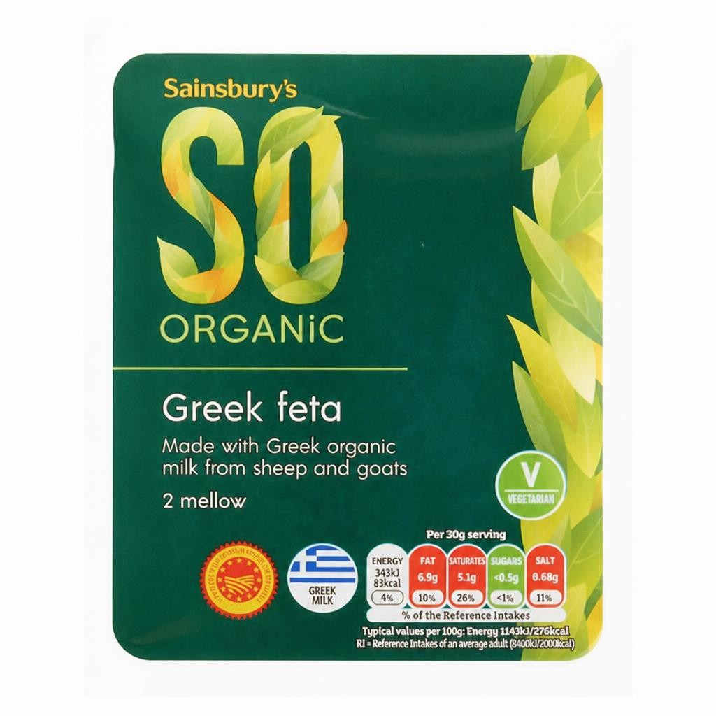 Sainsbury's Greek Feta, SO Organic 200g