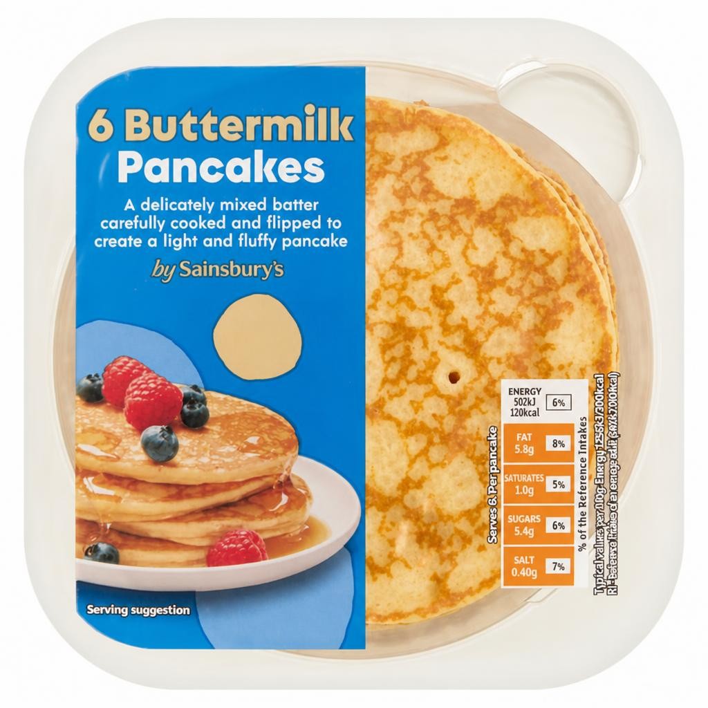 Sainsbury's Buttermilk Pancakes x6 240g