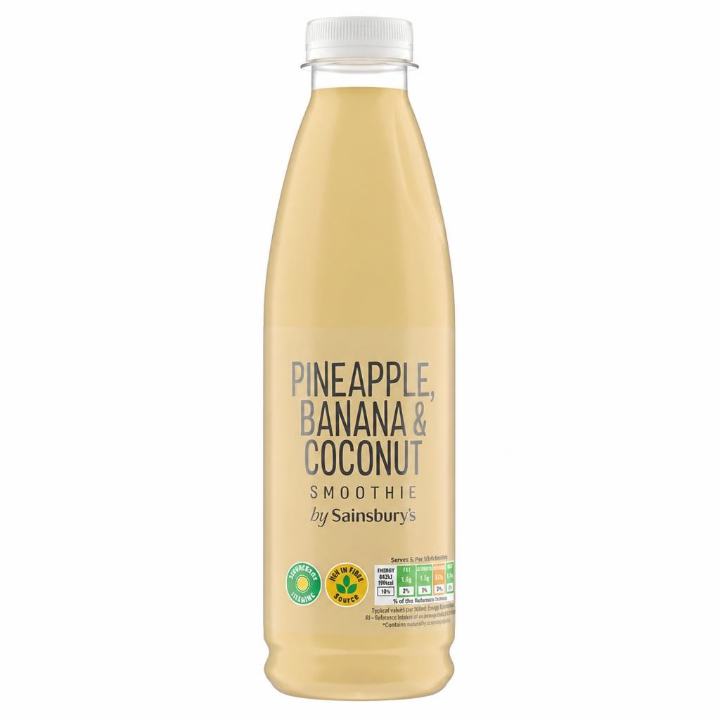 Sainsbury's Pineapple, Banana & Coconut Smoothie 750ml