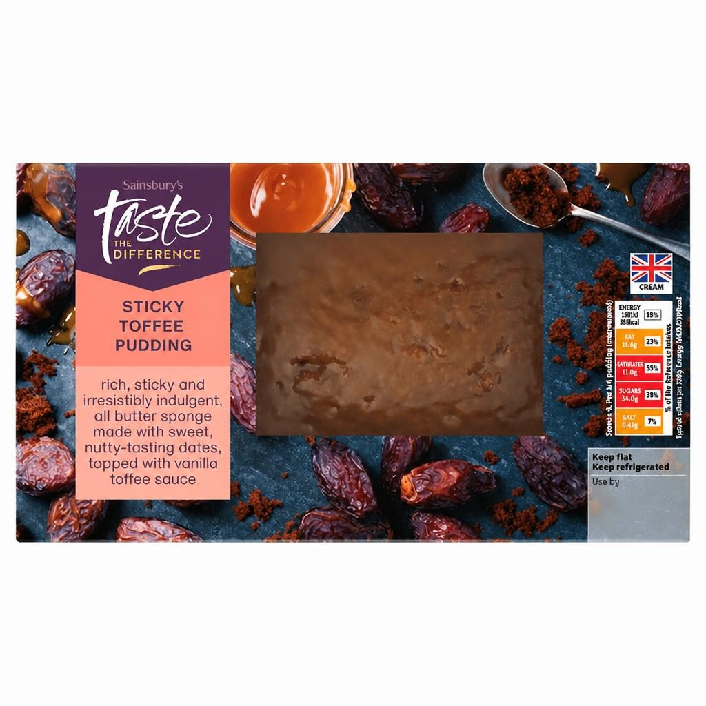 Sainsbury's Sticky Toffee Pudding, Taste the Difference 400g