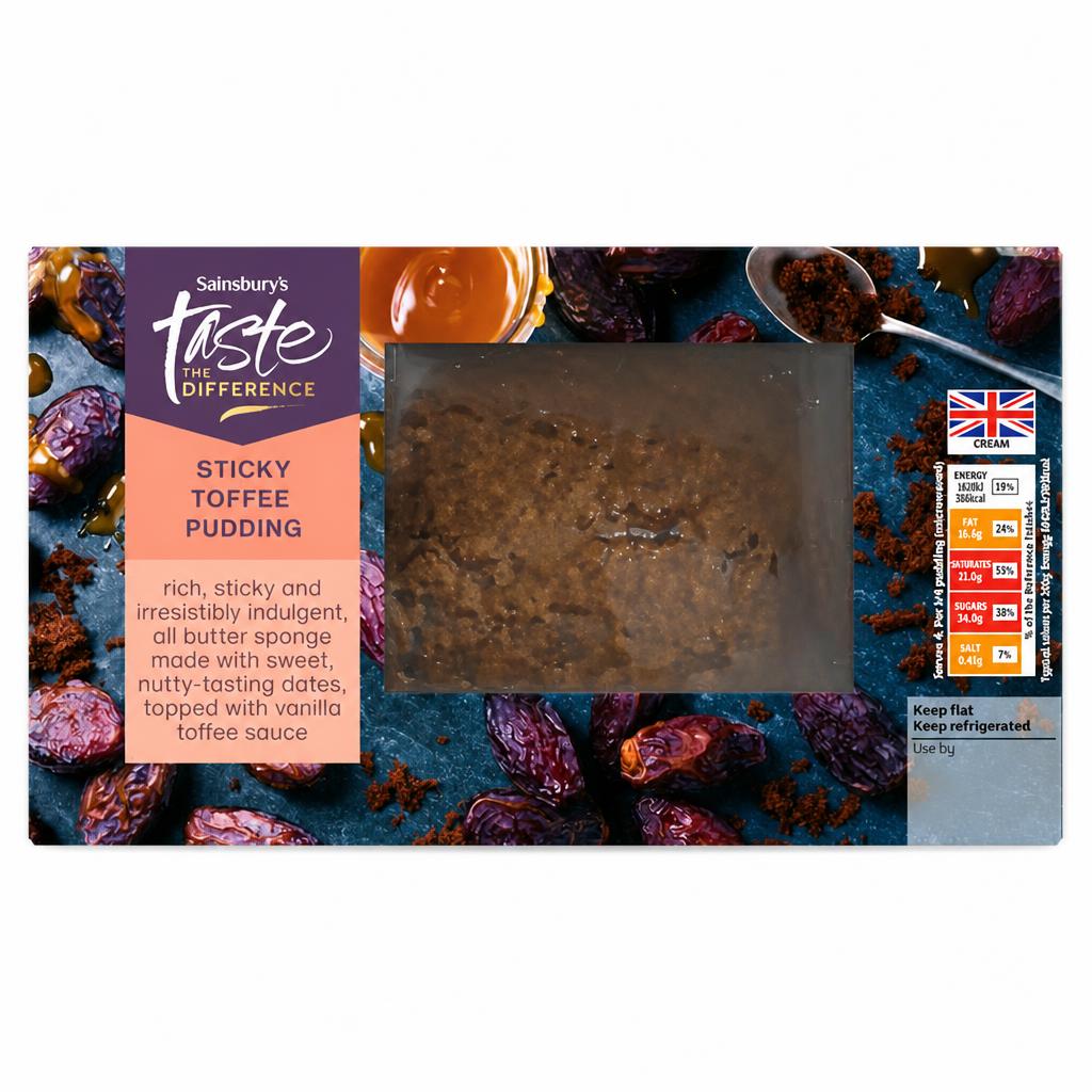 Sainsbury's Sticky Toffee Pudding, Taste the Difference 400g