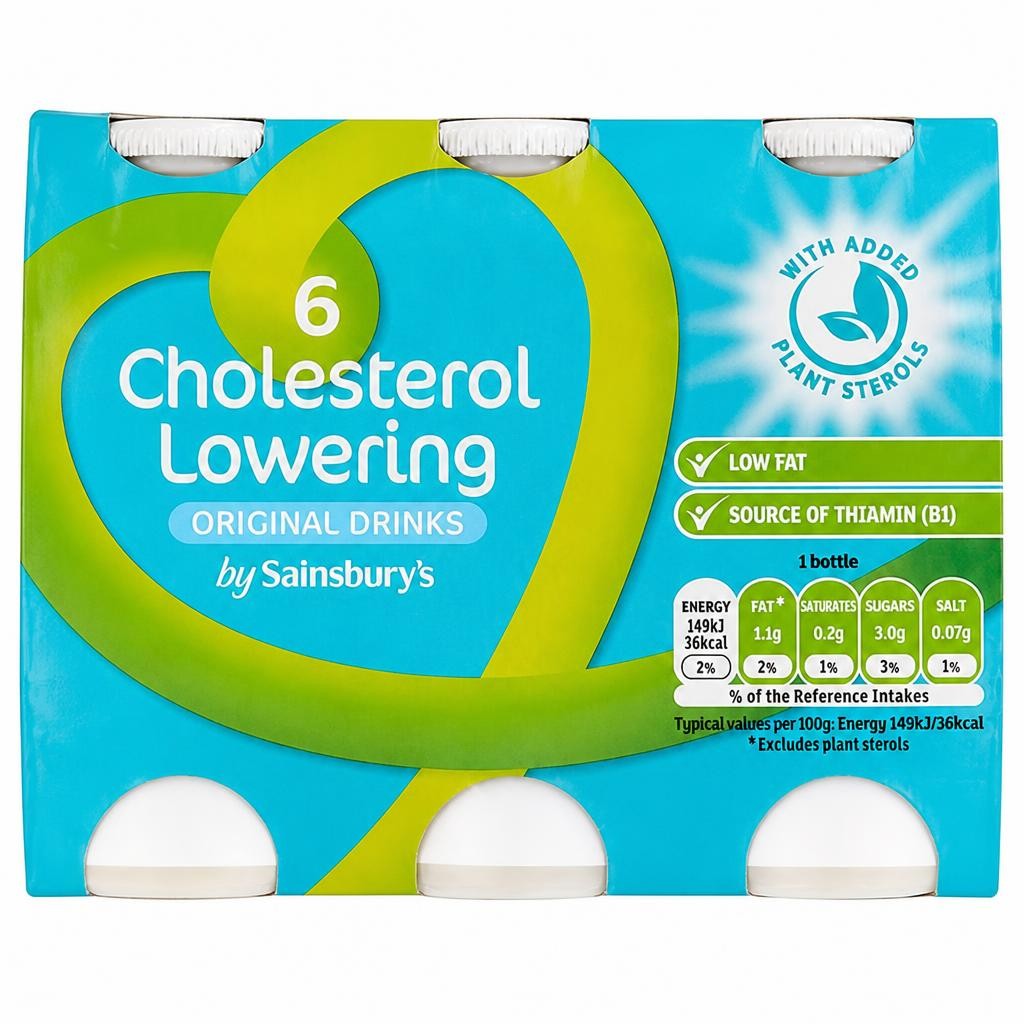 Sainsbury's Cholesterol Lowering Drink Original 6x100g