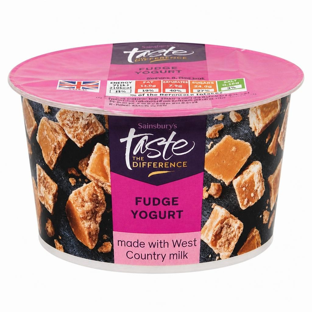 Sainsbury's West Country Creamy Fudge Yogurt, Taste the Difference 150g