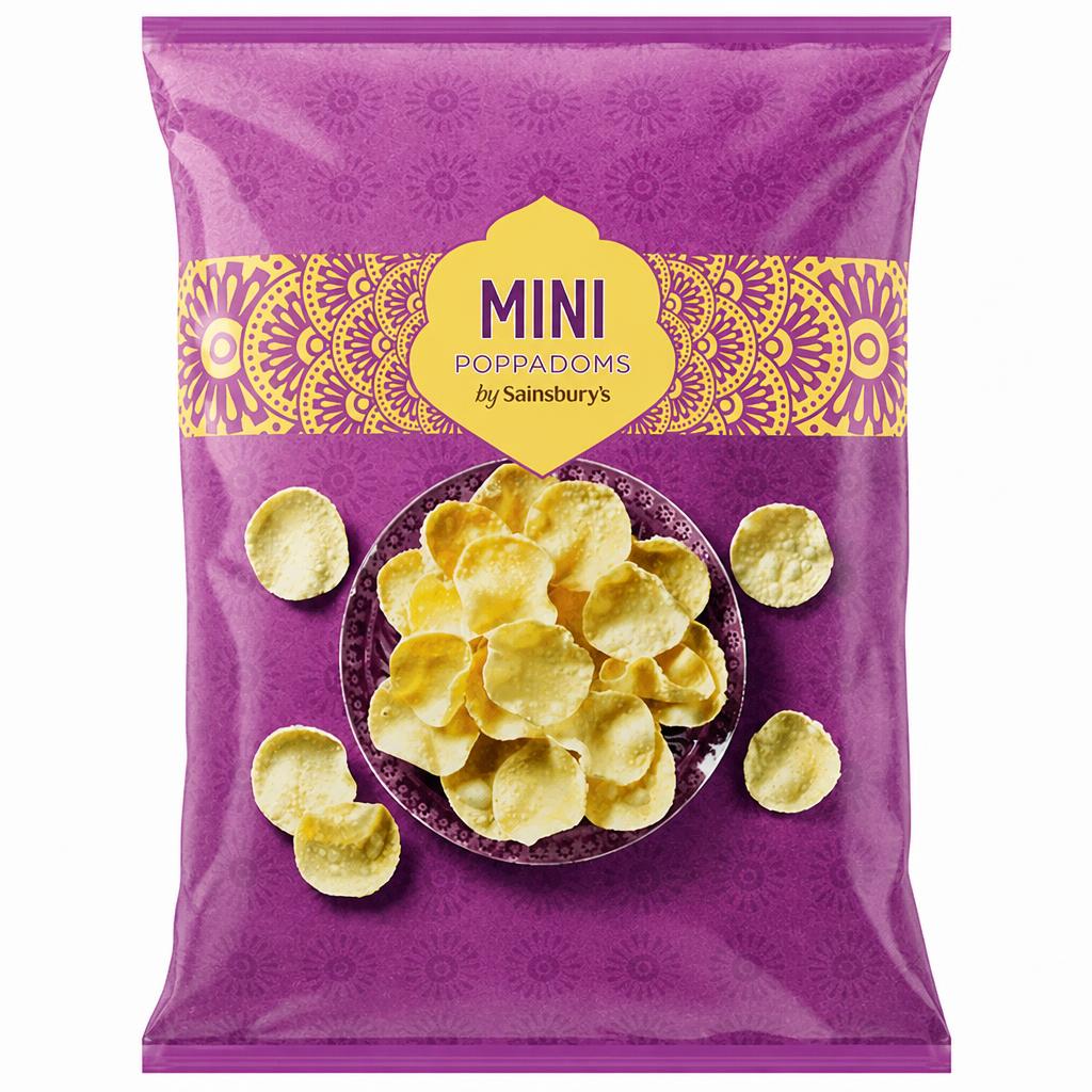 Sainsbury's Mini Poppadoms 100g