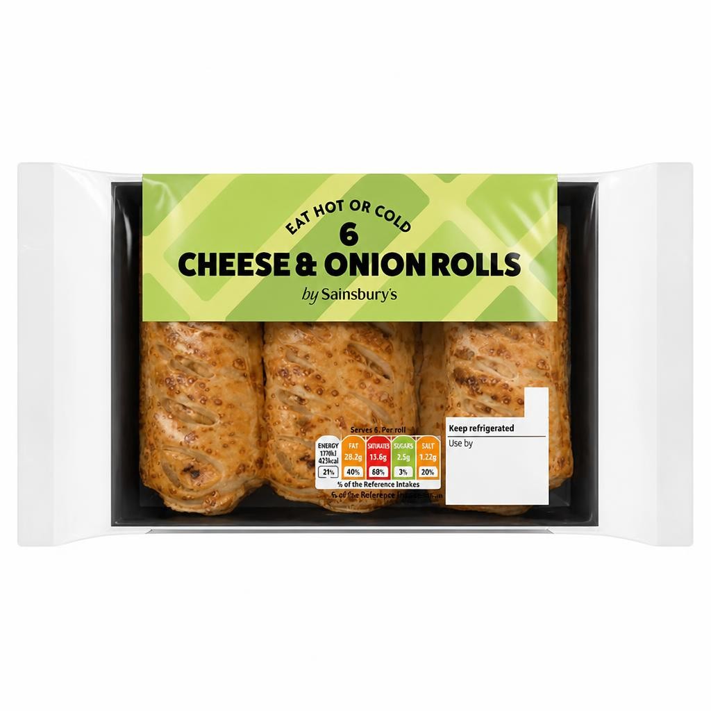 Sainsbury's Cheese & Onion Rolls x6 360g