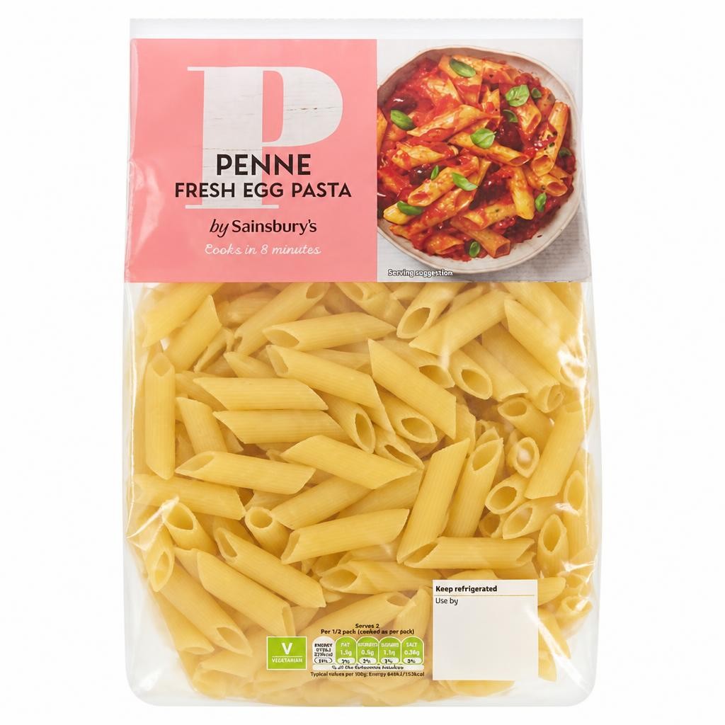 Sainsbury's Fresh Egg Penne 500g