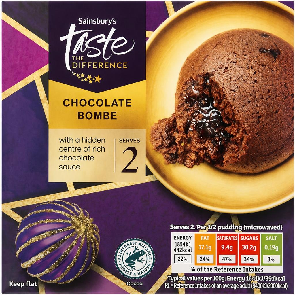 Sainsbury's Chocolate Bombe, Taste the Difference 227g