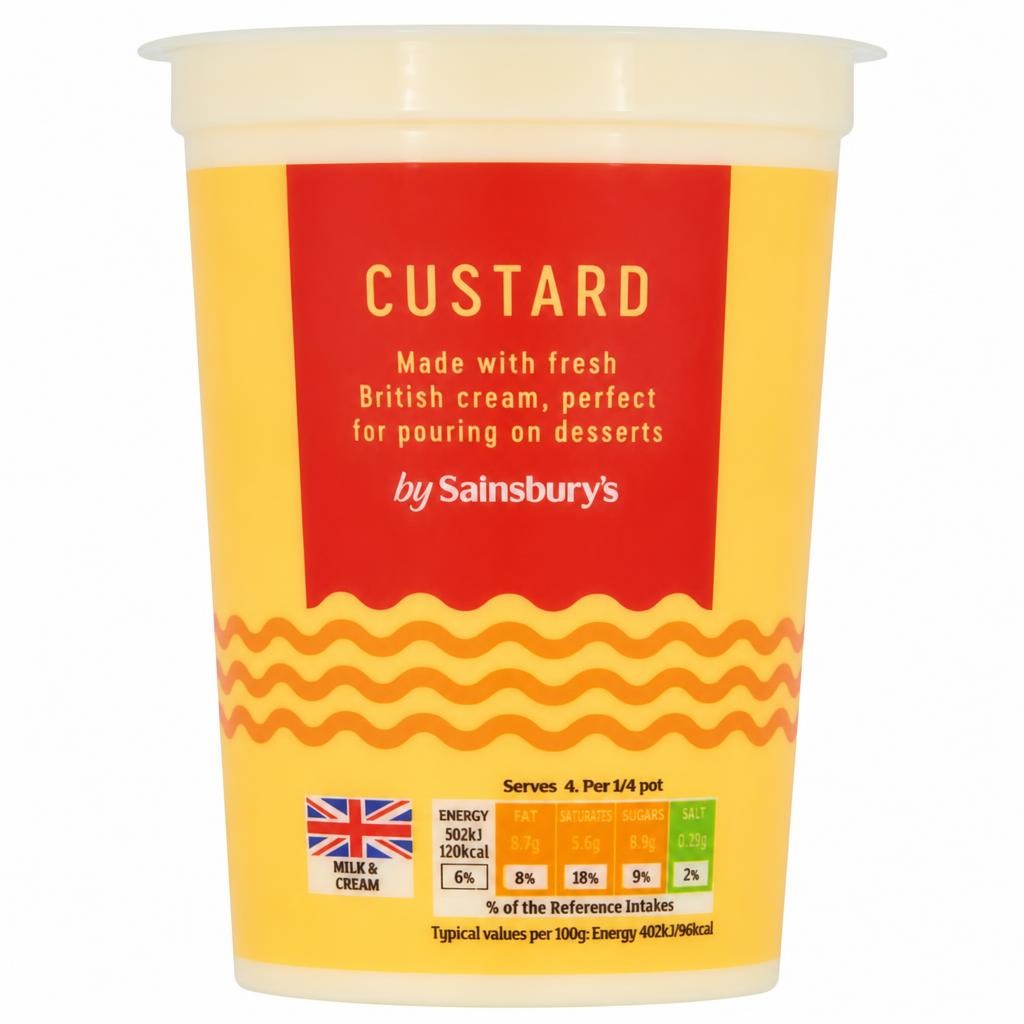 Sainsbury's Fresh Custard 500g