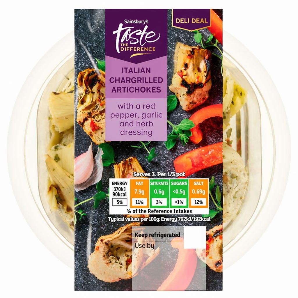 Sainsbury's Chargrilled Italian Artichokes, Taste the Difference 140g