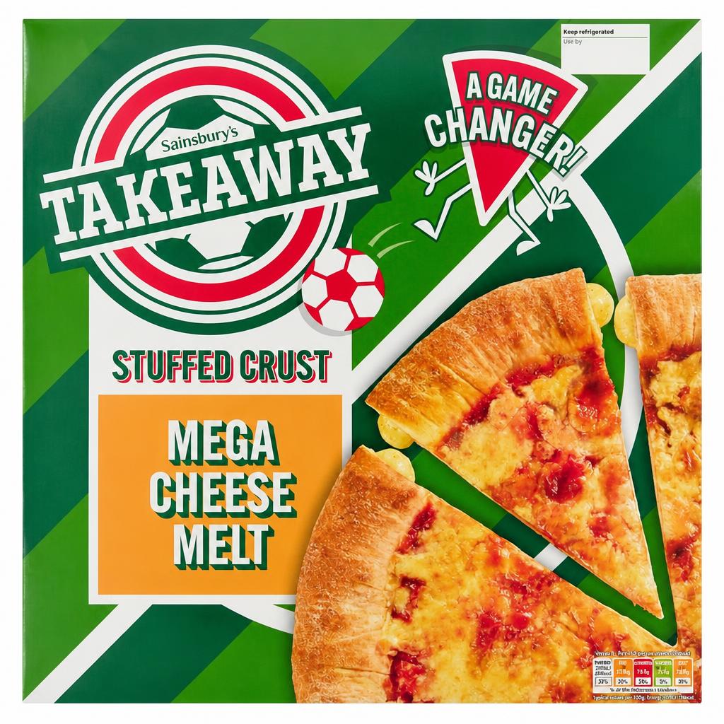 Sainsbury's Stuffed Crust Cheese Feast Pizza 599g