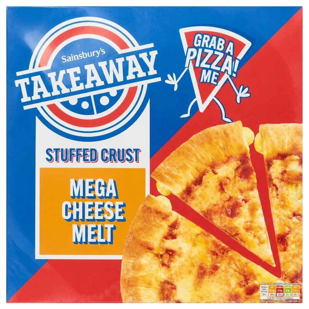 Sainsbury's Stuffed Crust Cheese Feast Pizza 599g