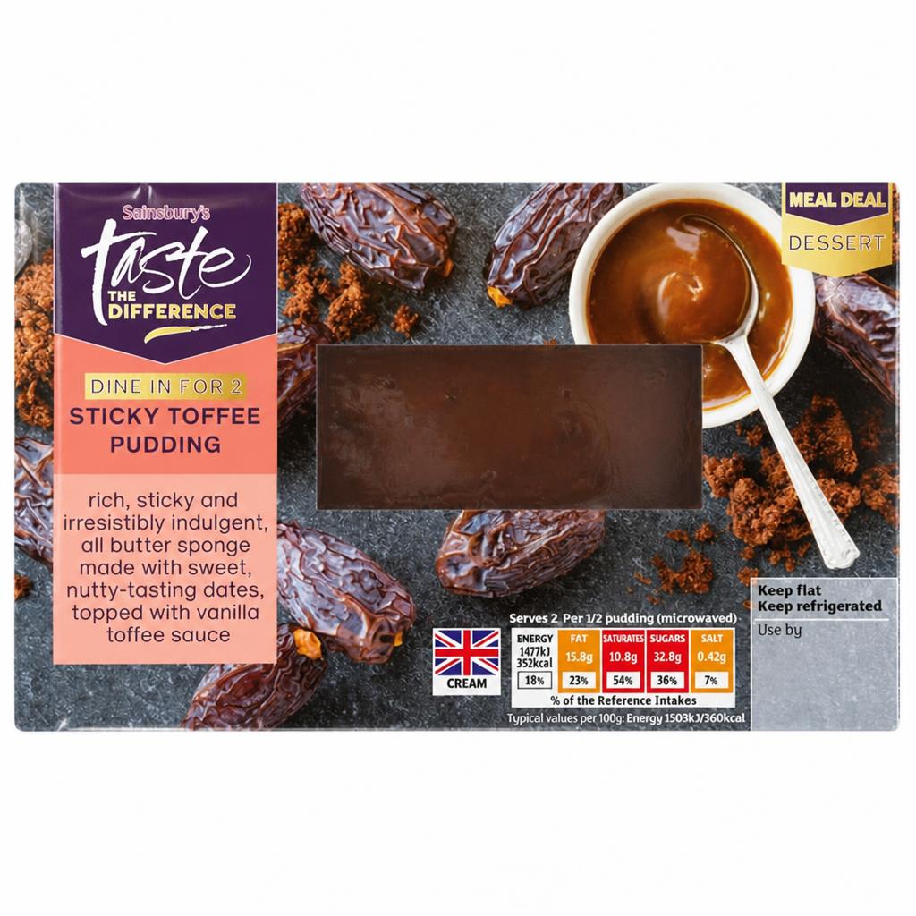Sainsbury's Sticky Toffee Pudding, Taste the Difference 200g