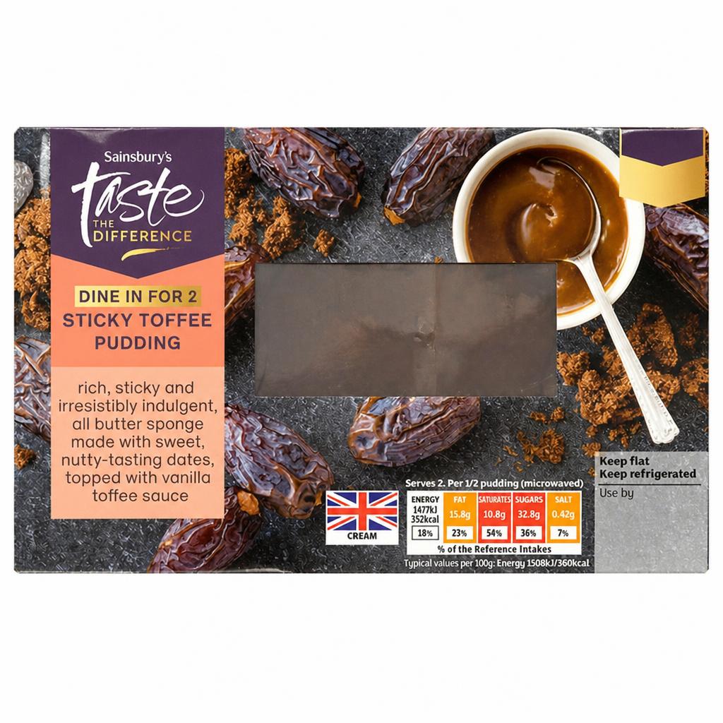 Sainsbury's Sticky Toffee Pudding, Taste the Difference 200g
