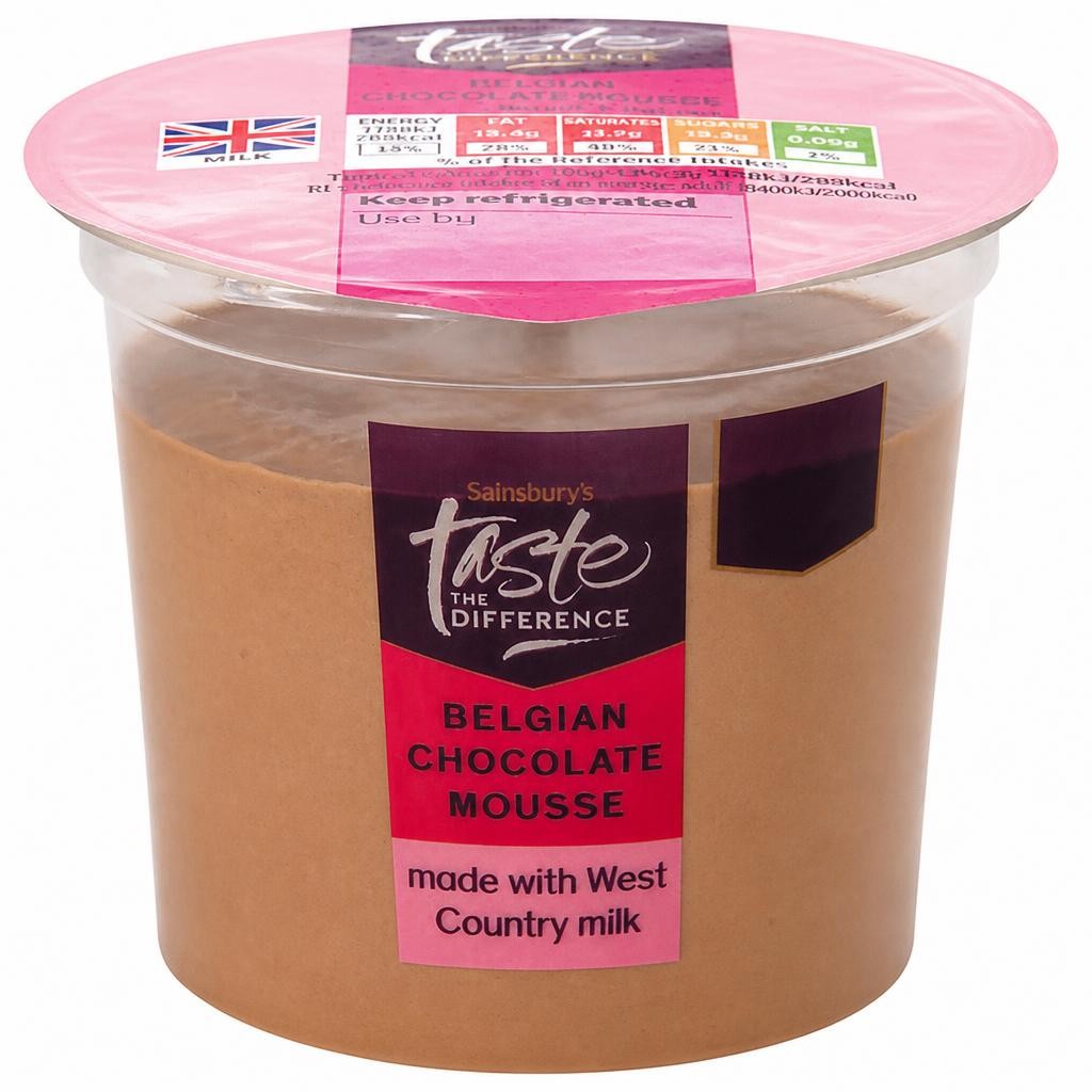 Sainsbury's Belgian Chocolate Mousse, Taste the Difference 100g
