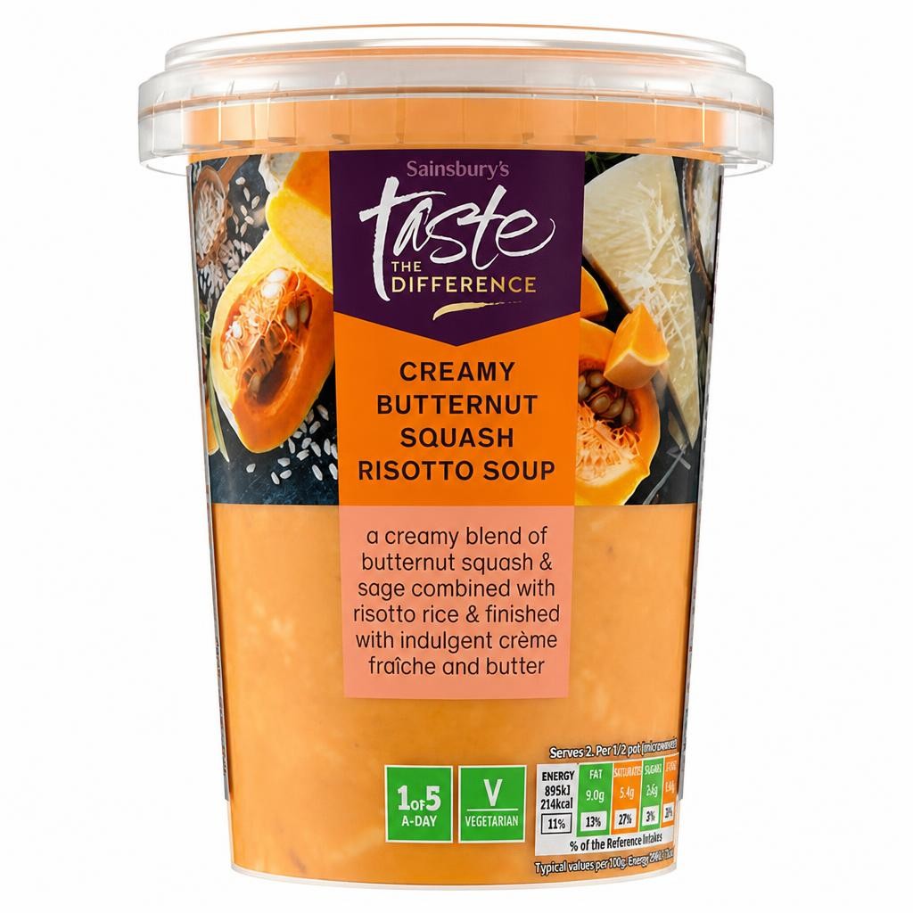 Sainsbury's Creamy Butternut Squash Risotto Soup, Taste the Difference 600g