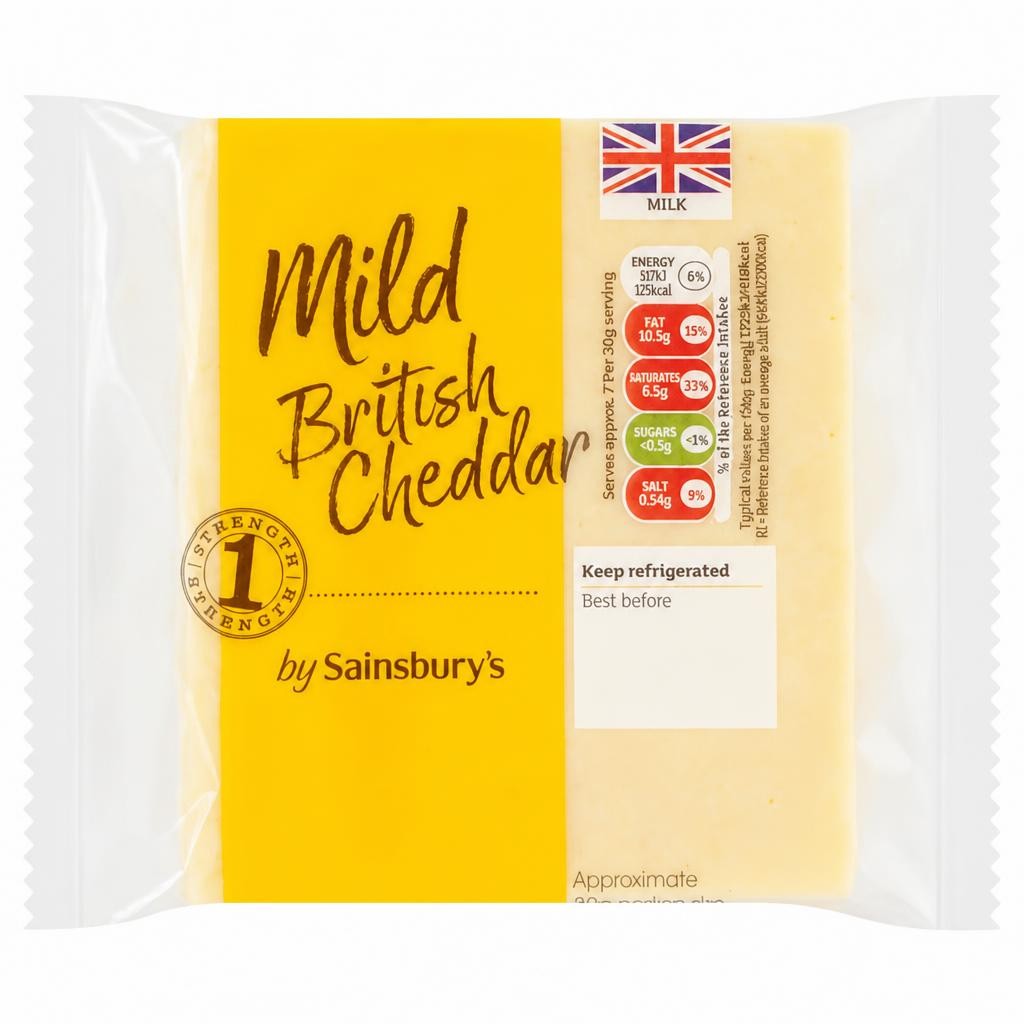 Sainsbury's British Mild Cheddar 220g