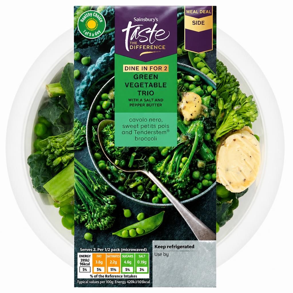 Sainsbury's Green Vegetable Trio, Taste the Difference 220g