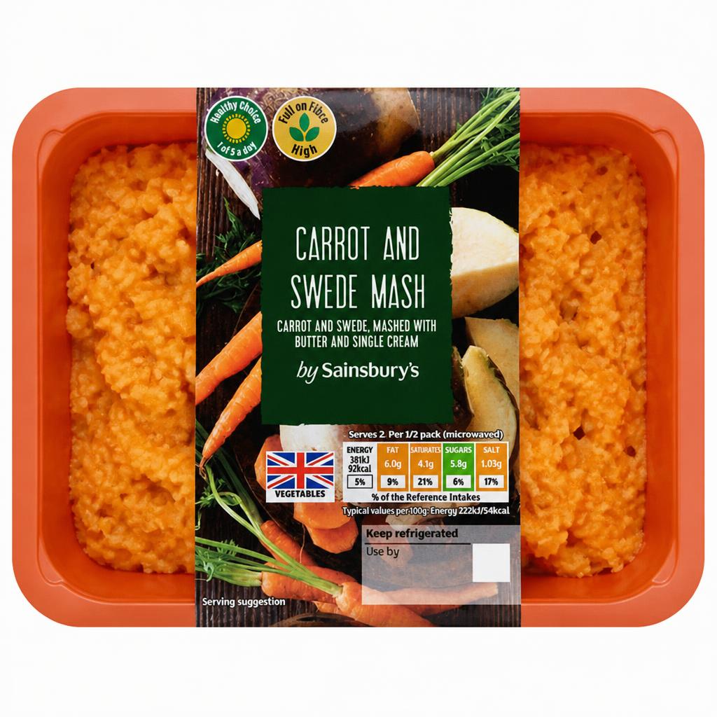 Sainsbury's Carrot & Swede Mash 400g