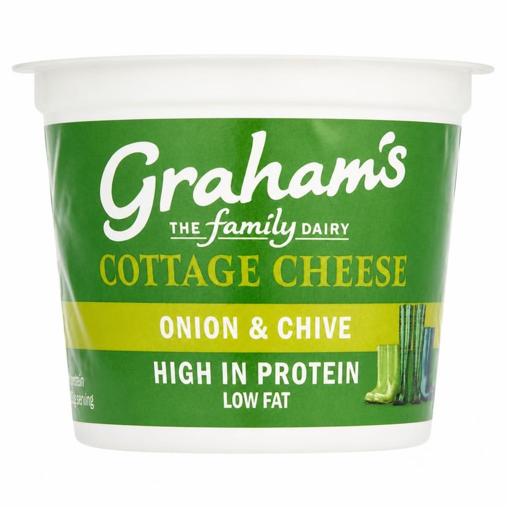 Graham's the Family Dairy Cottage Cheese Onion & Chive 300g