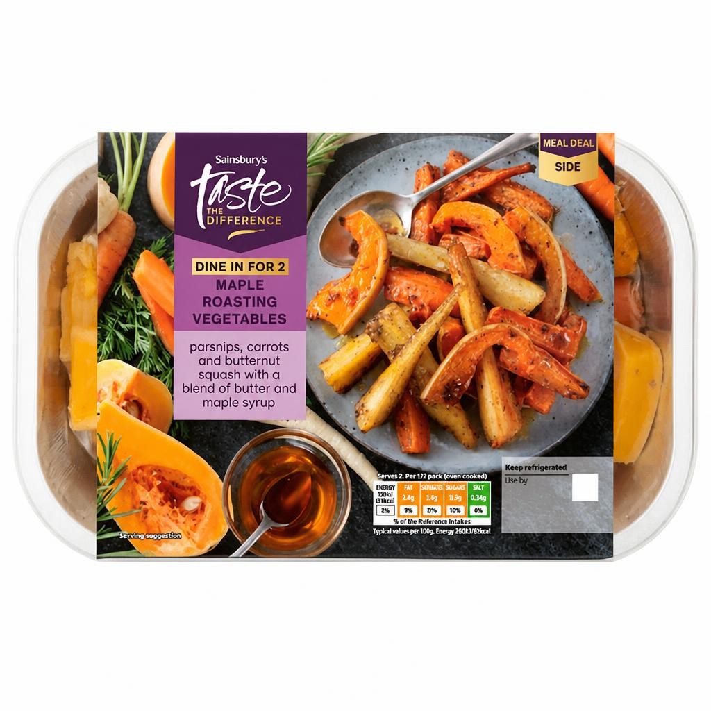 Sainsbury's Maple Roasting Vegetables, Taste the Difference 365g