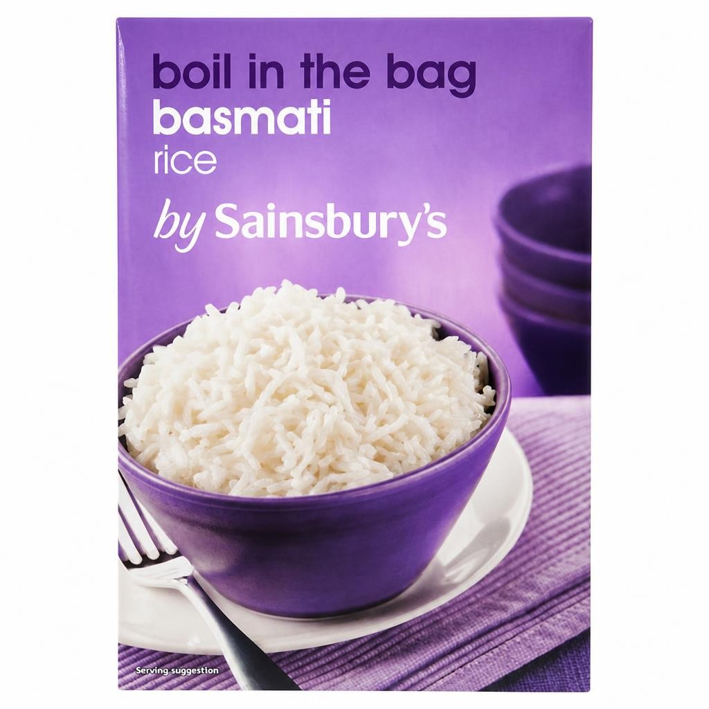 Sainsbury's Boil In The Bag Basmati Rice 4x125g