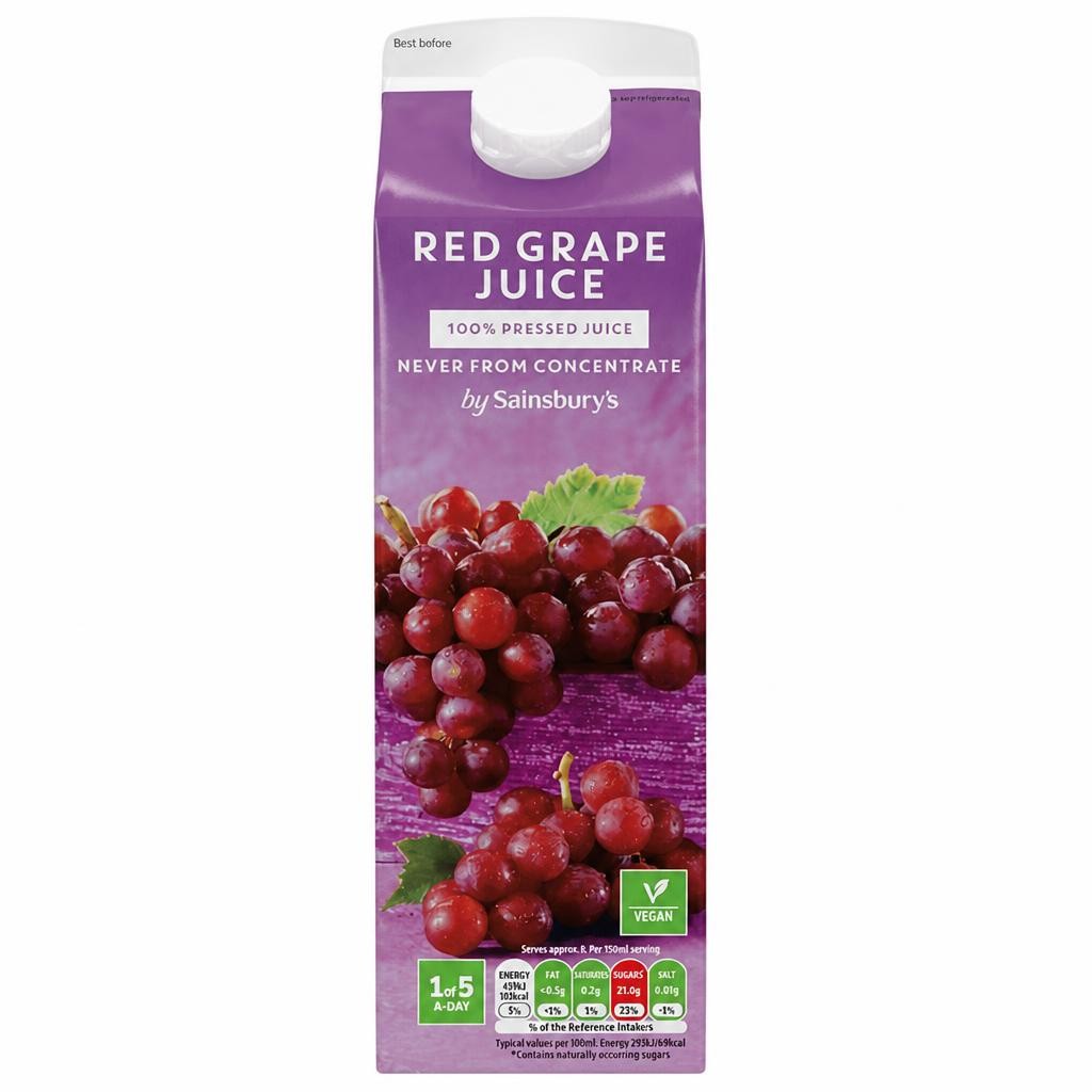 Sainsbury's Red Grape Juice, Not From Concentrate 1L