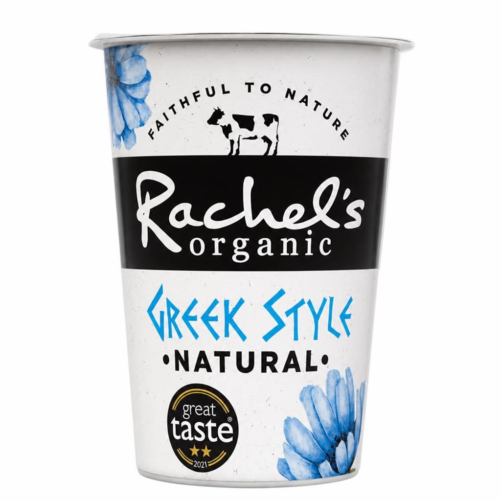 Rachel's Organic Greek Style Set Natural Yogurt 450g
