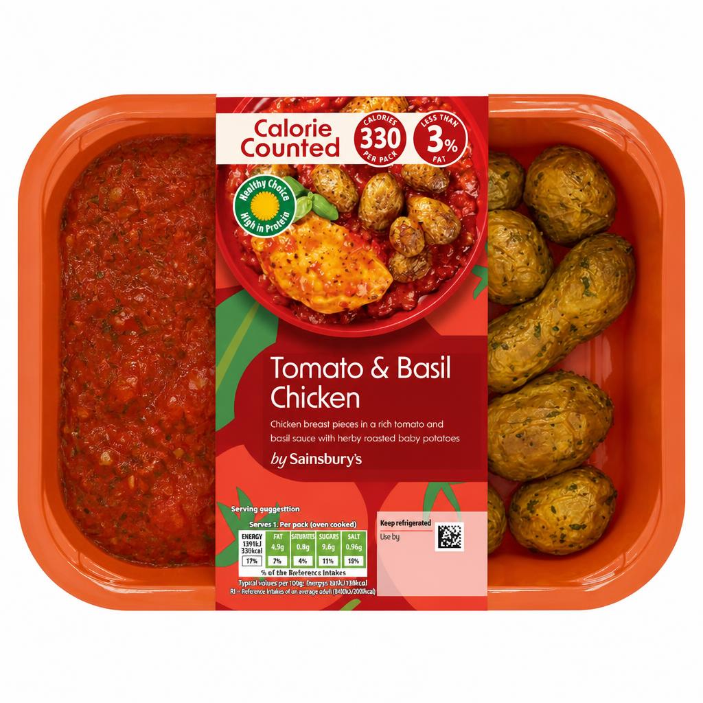 Sainsbury's Tomato & Basil Chicken, Be Good To Yourself 400g (Serves 1)