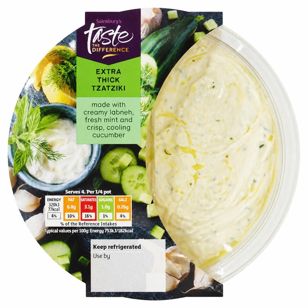 Sainsbury's Extra Thick Tzatziki, Taste the Difference 170g