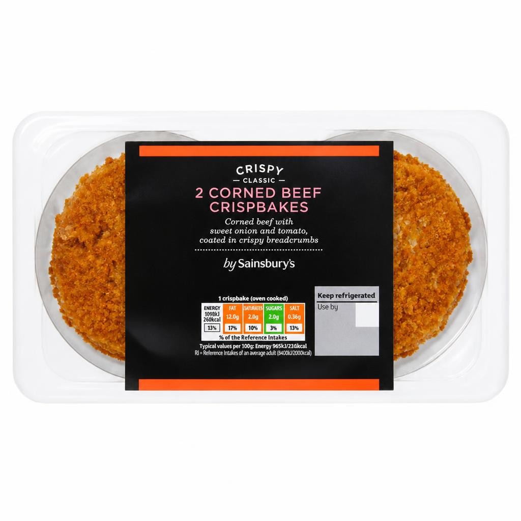 Sainsbury's Corned Beef Crispbake x2 227g