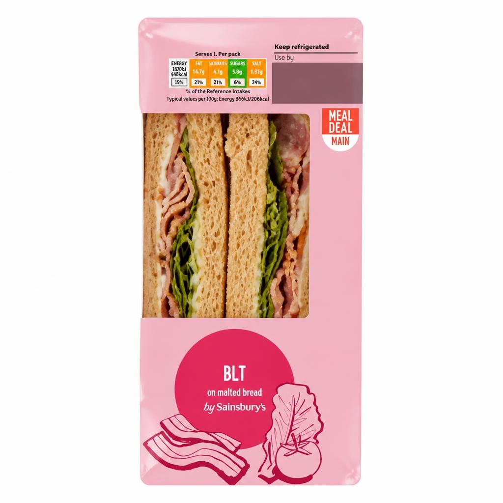 Sainsbury's BLT on Malted Bread Sandwich