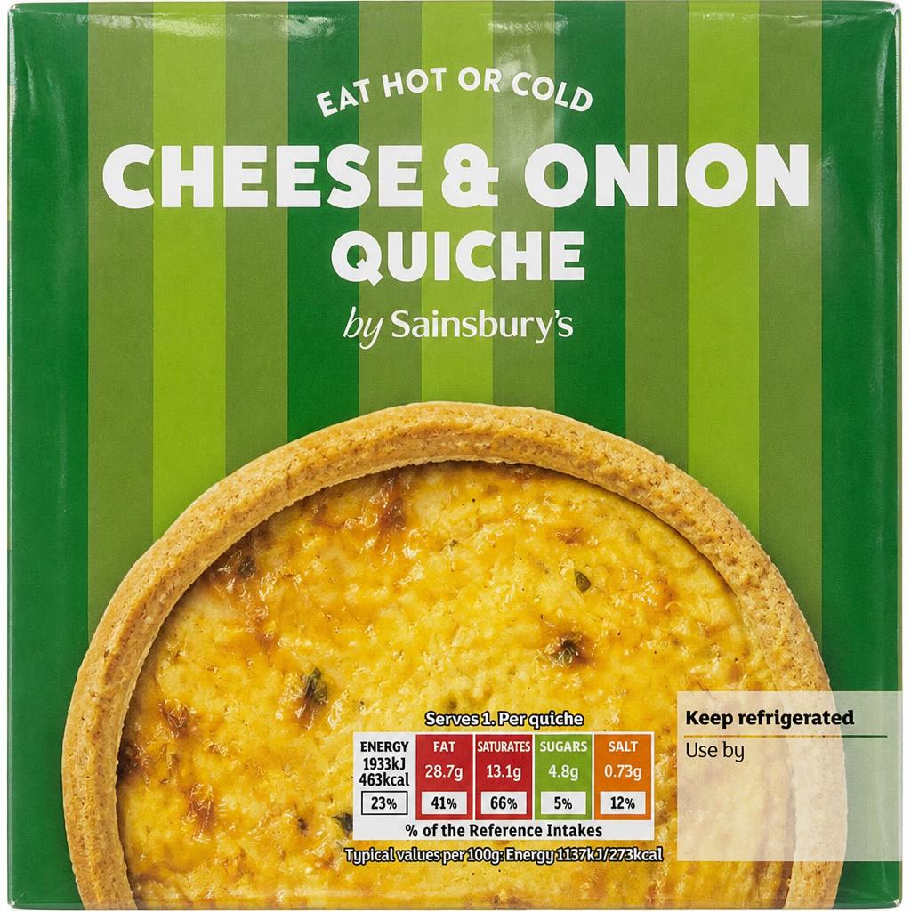 Sainsbury's Cheese & Onion Quiche 170g