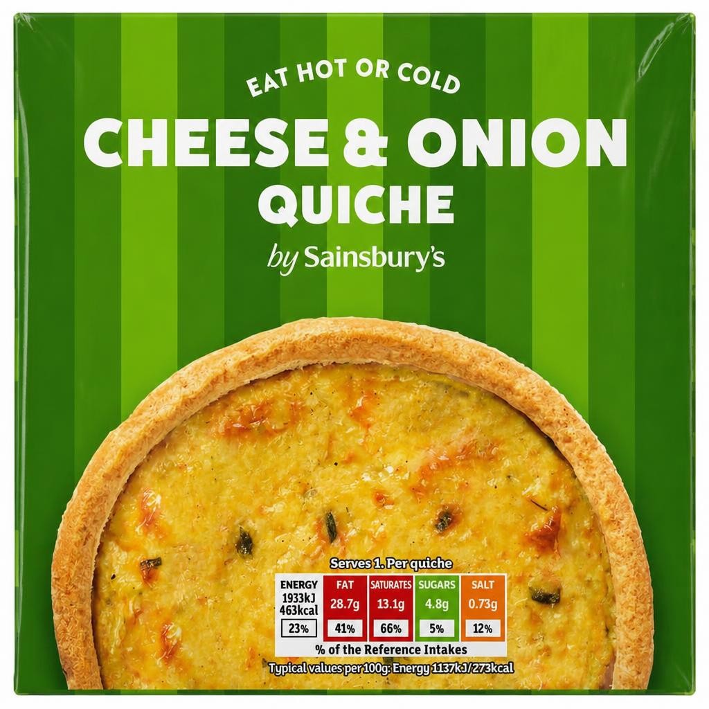 Sainsbury's Cheese & Onion Quiche 170g