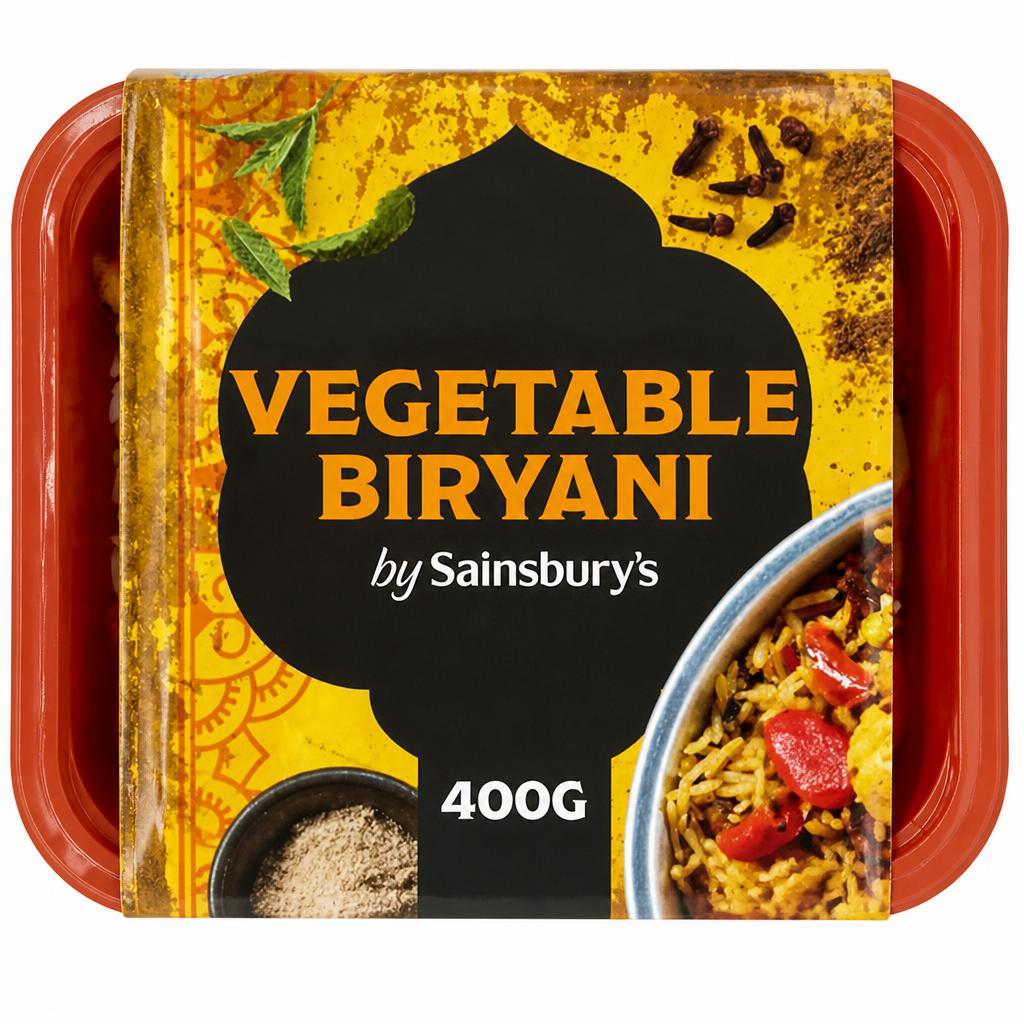Sainsbury's Indian Vegetable Biryani with Basmati Rice Ready Meal for 1 400g