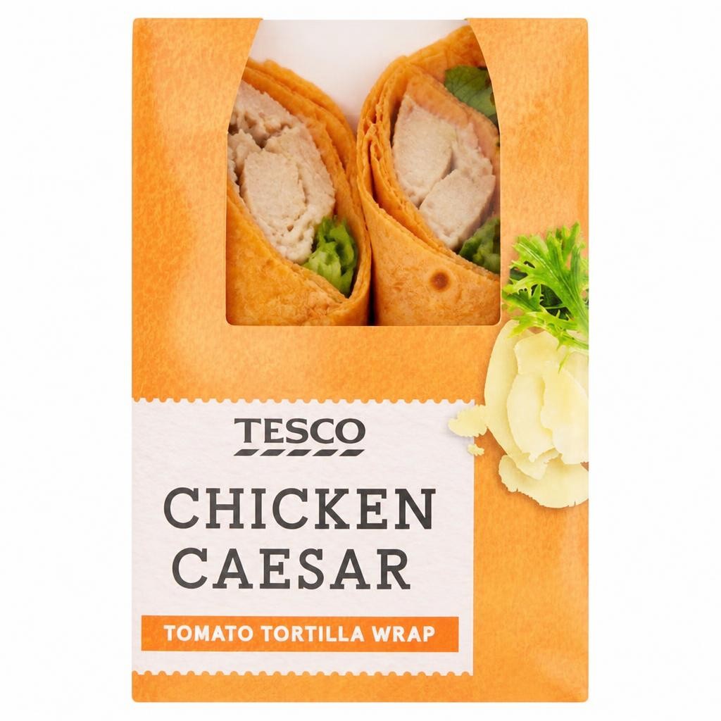 Tesco Chicken Caesar Wrap
