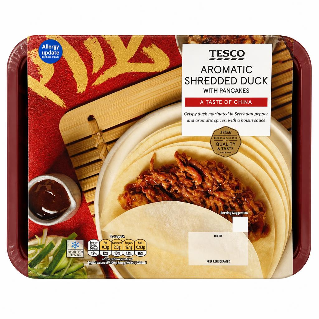 Tesco Aromatic Shredded Duck & Pancakes 230G