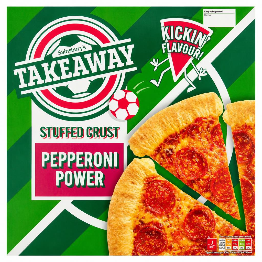 Sainsbury's Stuffed Crust Pepperoni Delight Pizza 616g